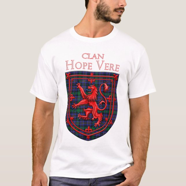 Hope Vere Tartan Scottish Plaid T-Shirt (Front)
