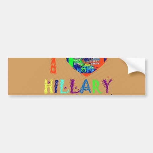 Hope Vote Blue  Lovely Reflection Amazing Hillary Bumper Sticker