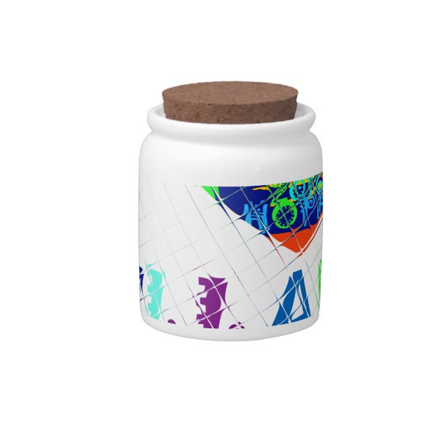 Hope Vote Blue  Lovely Reflection Amazing Hillary Candy Jar (Front)