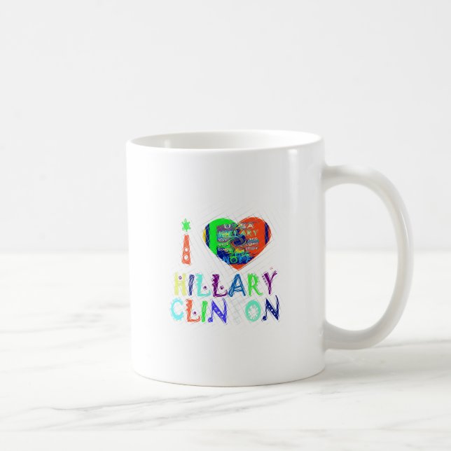 Hope Vote Blue  Lovely Reflection Amazing Hillary Coffee Mug (Right)
