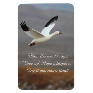 Hope whispers try it one more time magnet