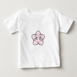 'Hope, Wish, Desire' Cherry Blossom Kanji Baby T-Shirt