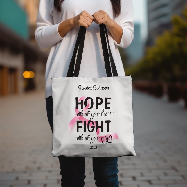 Hope with all your heart  tote bag (Creator Uploaded)