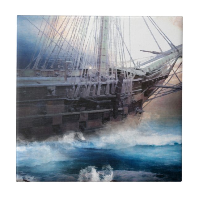 Hope Within The Storm Ceramic Tile (Front)