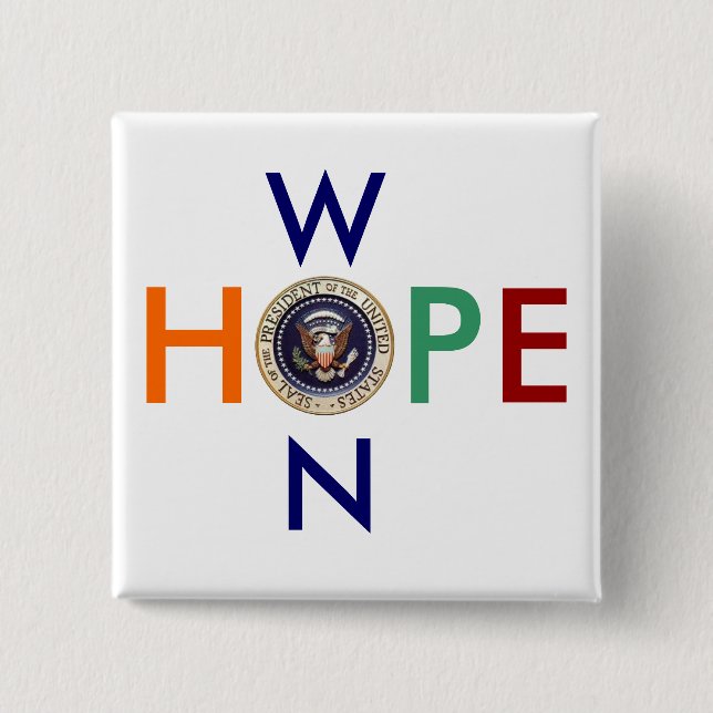 HOPE WON BUTTON - Customized - Customized (Front)