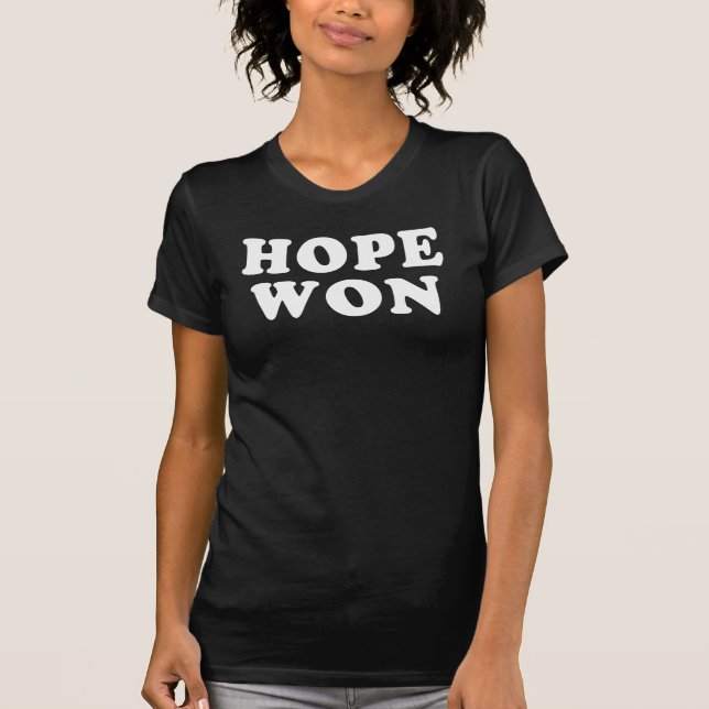 Hope Won Obama Victory T shirt (Front)
