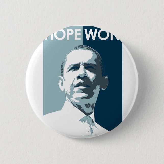 Hope Won Pinback Button (Front)