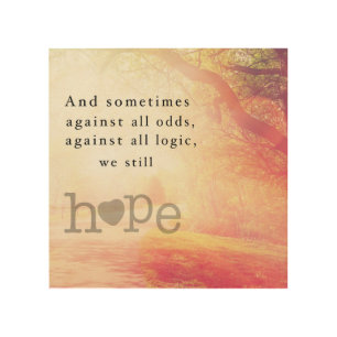Hope Wood Wall Art