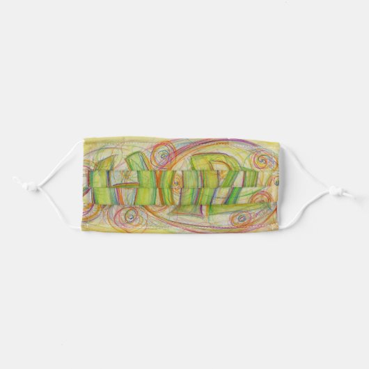 Hope Word Art Inspirational Cloth Face Mask (Front, Folded)