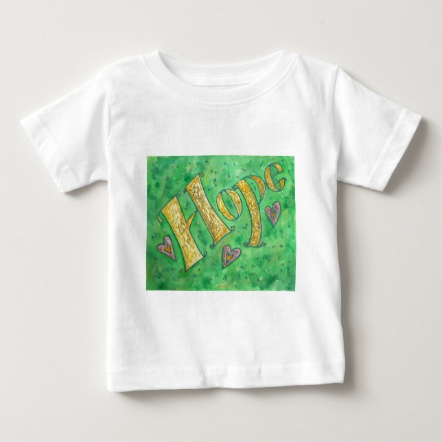 Hope Word Art Inspirational Custom T-Shirts (Front)