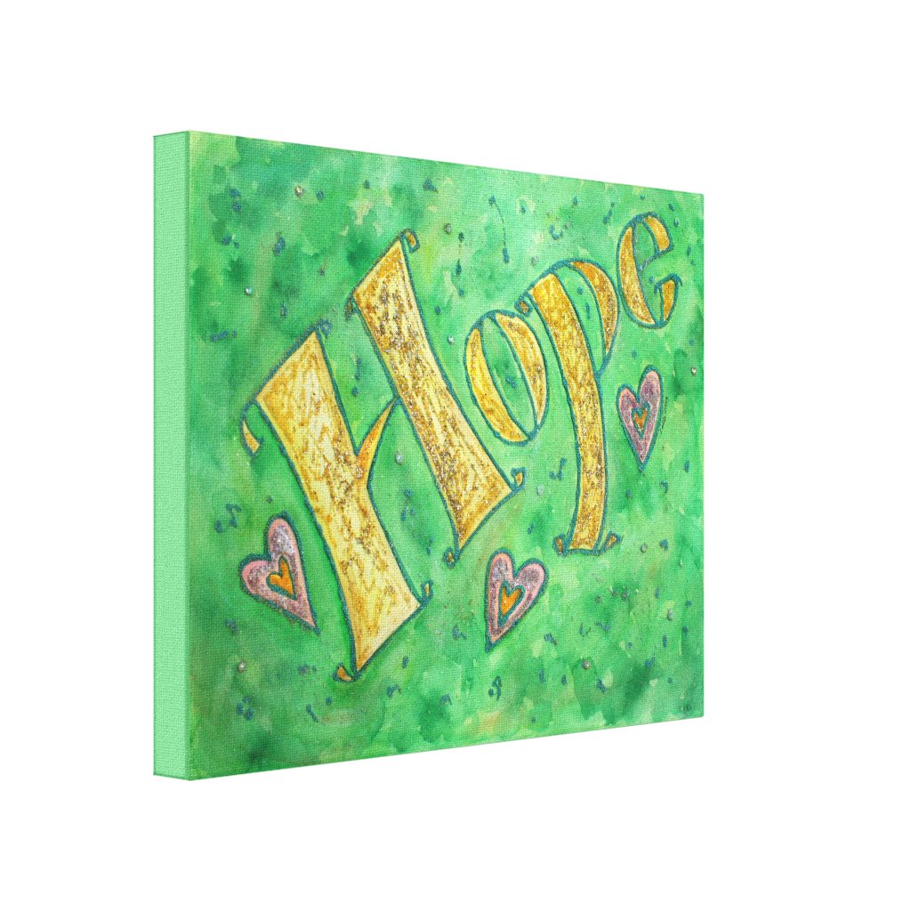 Hope Word Art Inspirational Painting - DonnaBellas Angels