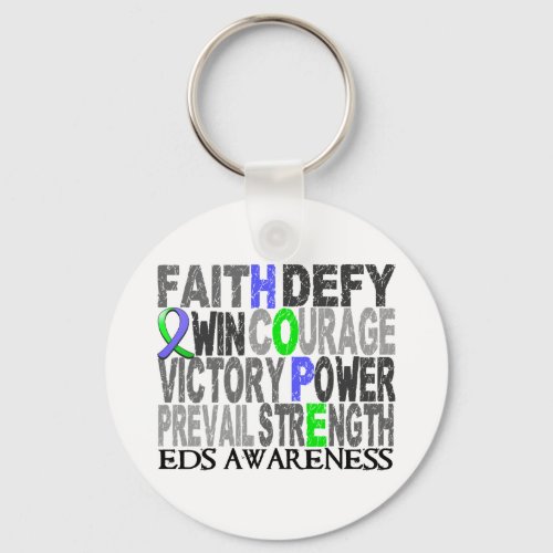 Hope Word Collage EDS Keychain