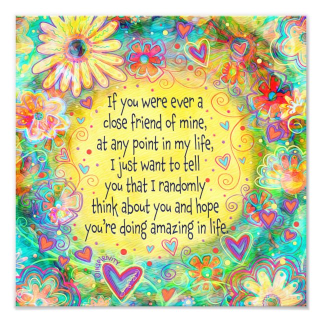 ‘Hope You are Doing Amazing’ Inspirivity  Photo Print (Front)