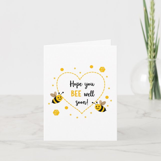 Hope you bee well soon Card (Front)