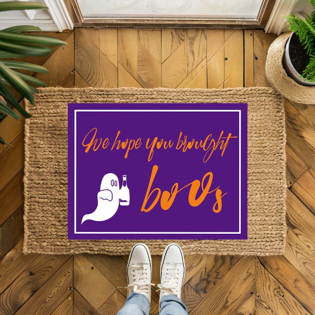 Hope you brought boos Funny Halloween  Doormat (Creator Uploaded)