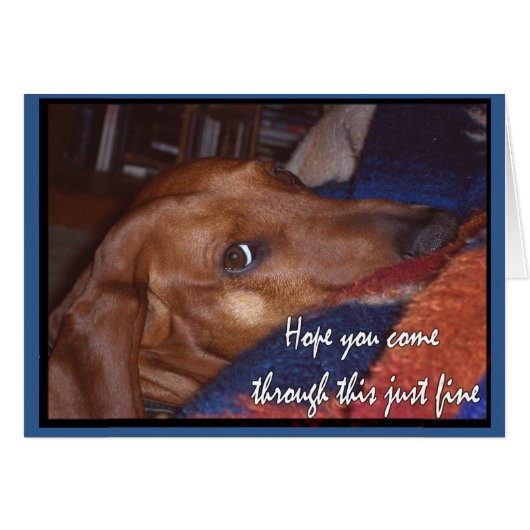 Hope you come through this just fine (Front Horizontal)