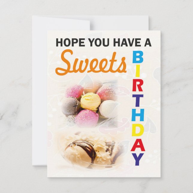 Hope You have a Sweets Birthday Invitation (Front)