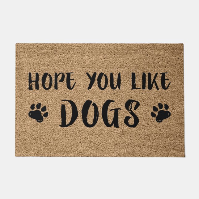 Hope You Like Dogs Doormat (Front)