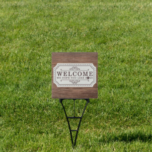 Hope You Like Dogs Welcome sign