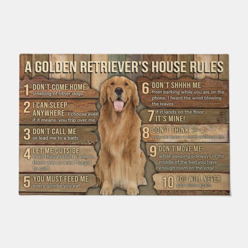 Hope You Like Goldens Doormat Golden Retriever Doormat