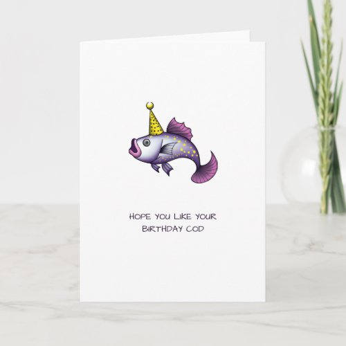 Hope you like your birthday cod Funny Punny  Card