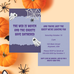 Hope You'll Drop By Halloween Party Invitation