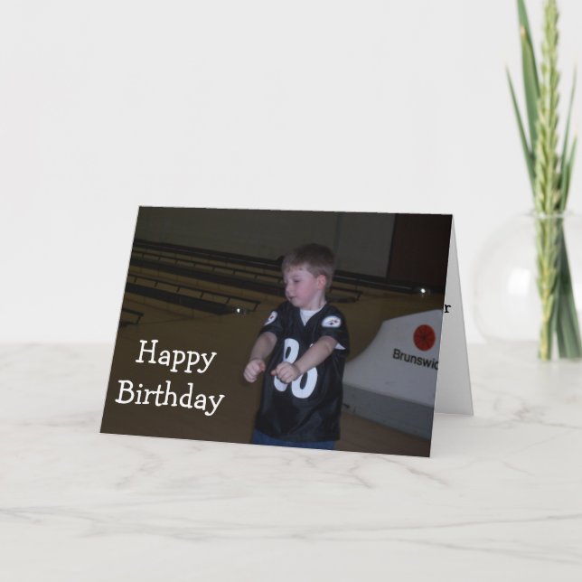 HOPE YOUR BIRTHDAY BOWLS YOU OVER CARD (Front)