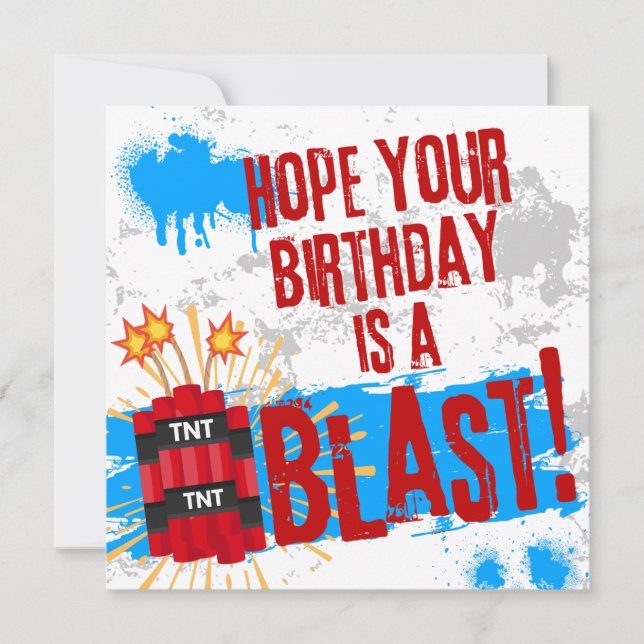 Hope Your Birthday is a Blast Card (Front)