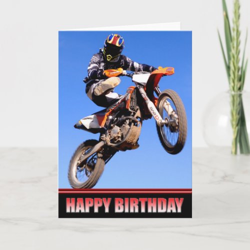 Hope your birthday is a wild ride card