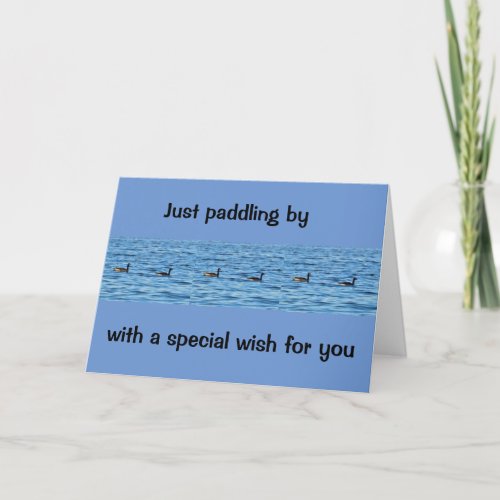 HOPE YOUR BIRTHDAY IS LIKE A DAY AT THE LAKE CARD