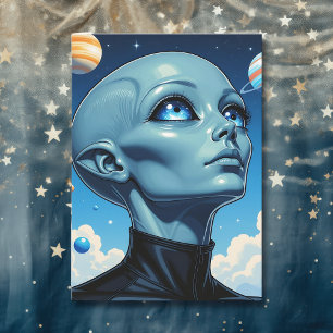 Hope Your Birthday is Out of this World Alien Card