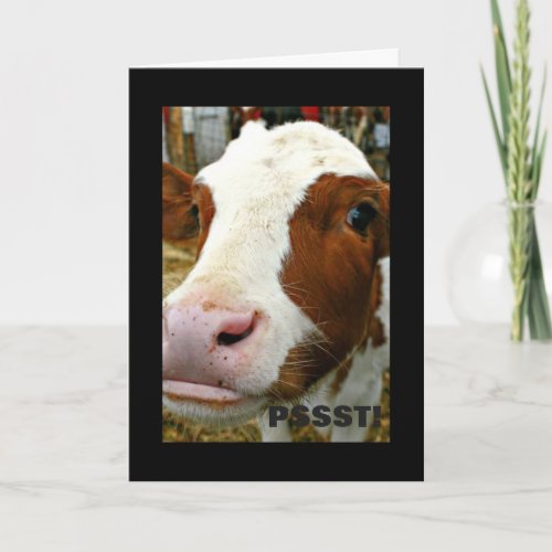 Hope Your Birthday Is Udderly Fantastic Cow Card
