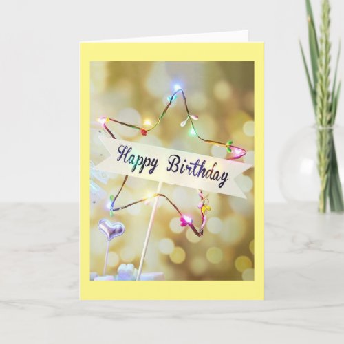 HOPE YOUR BIRTHDAY SPARKLES LIKE YOU CARD
