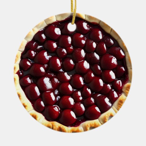 Hope your Christmas is Pie_fect  Funny Food Pun Ceramic Ornament