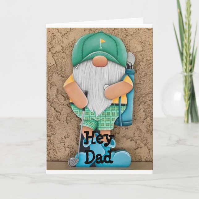 HOPE YOUR CHRISTMAS *IS UP TO PAR* DAD HOLIDAY CARD (Front)