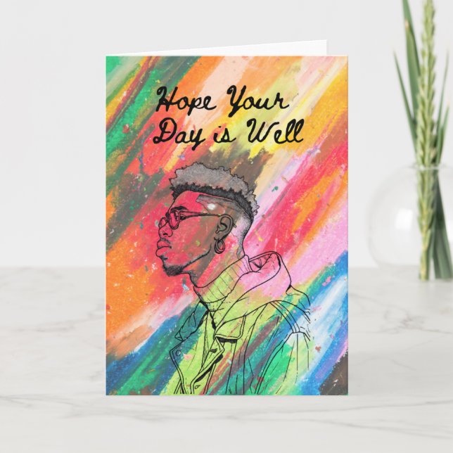 Hope Your Day Is Well – Encouraging Greeting Card (Front)