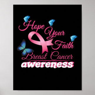 Hope Your Faith Breast Cancer Awareness Poster