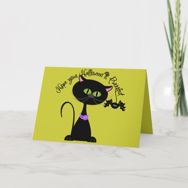 Hope your Halloween is Perrfect Greeting Card (Front)