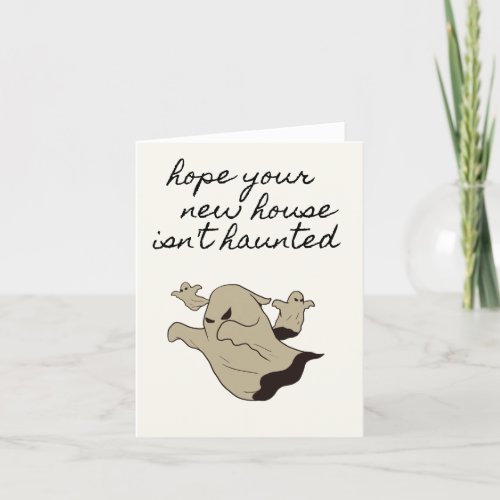 Hope Your New House Isnt Haunted Funny Moving Car Thank You Card
