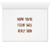 Hope You're Feelin' Well Really Soon Cards (Inside Horizontal (Bottom))