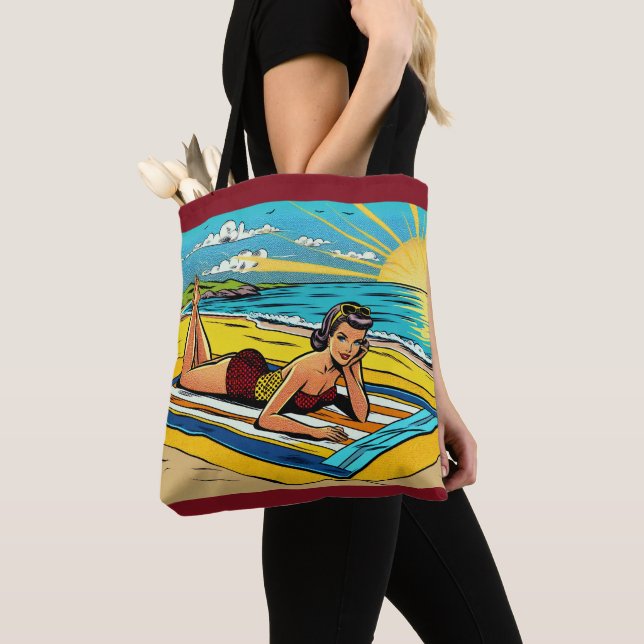 Hope You're Having a Great Summer Tote Bag (Close Up)
