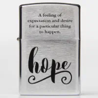 Hope Zippo Lighter