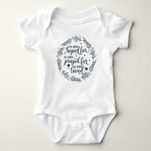 Hoped For, Prayed For, Loved IVF Baby Baby Bodysuit