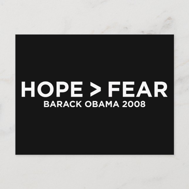 hopefear2 postcard (Front)