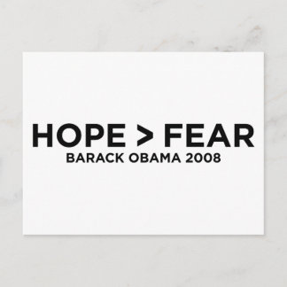 hopefear postcard