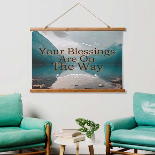 Hopeful Horizons Blessings from Above Hanging Tapestry