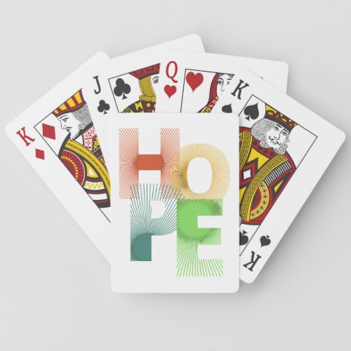 Hopeful Inspirations Motivational Design Poker Cards