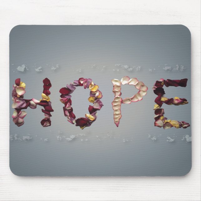 Hopeful Roses Mouse Pad (Front)