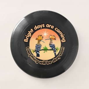Hopeful Sunrise Hoopoe Birds- Bright Days Wham-O Frisbee
