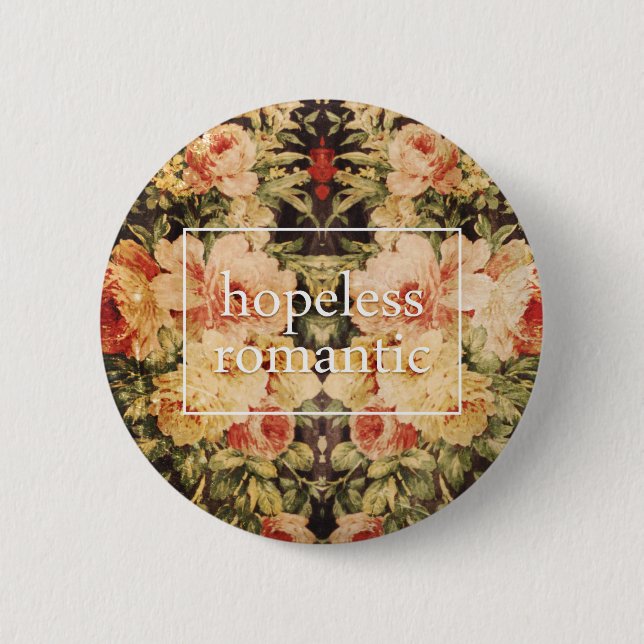 Hopeless Romantic Button (Front)